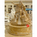 stone decorative garden fountains with man woman and baby statue